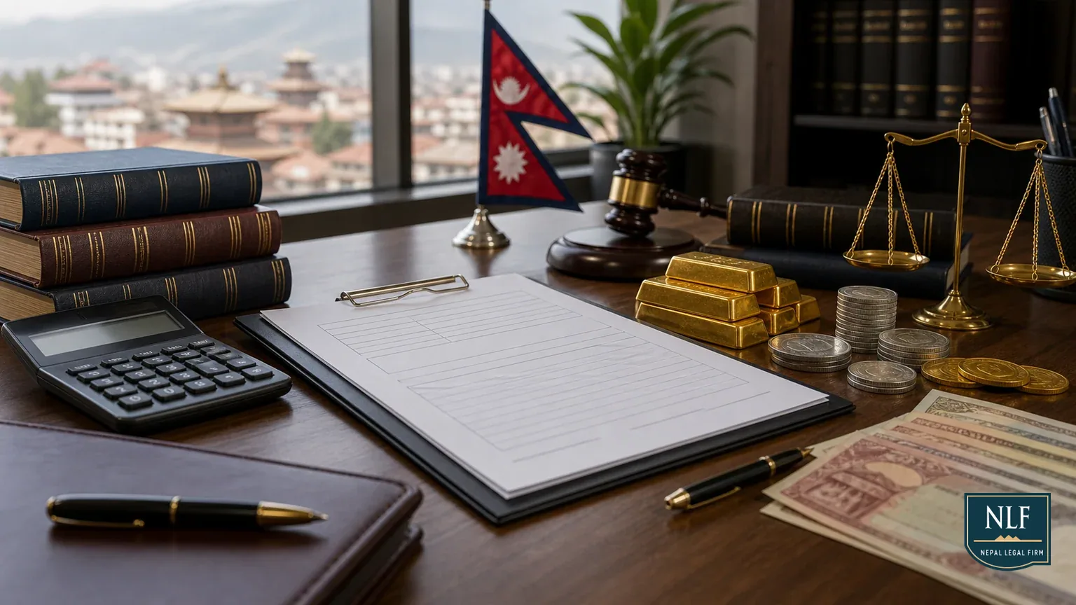 Buying Gold & Silver in Nepal: Tax, Customs & Limits (2025) - Nepal Legal Firm cover image for a legal guide about Gold Tax, Customs Duty, Jewelry Law.