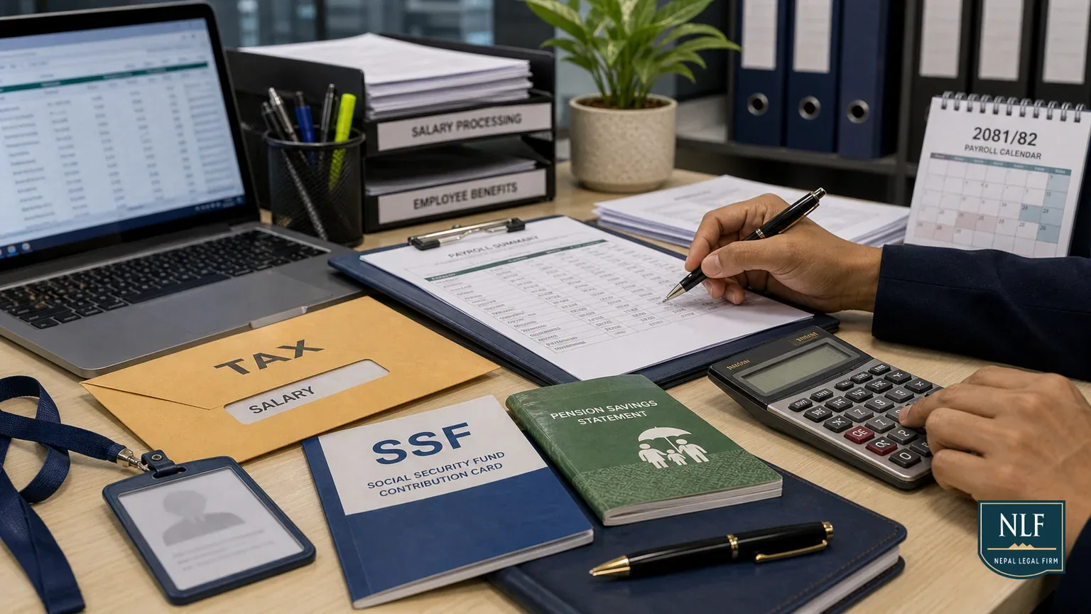 Income Tax & Social Security (SSF) Guide 2081/82: Salary, Pension & Withdrawal Rules - Nepal Legal Firm cover image for a legal guide about Income Tax 2025, SSF Nepal, Provident Fund.