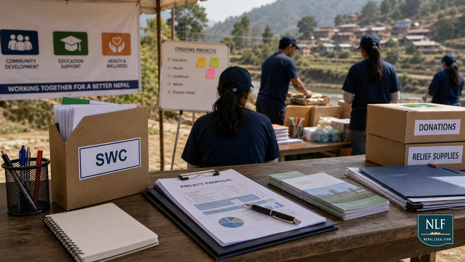 NGO & INGO Registration in Nepal: 2025 Guide (SWC Rules) - Nepal Legal Firm cover image for a legal guide about Social Welfare Council, NGO Registration, INGO Nepal.