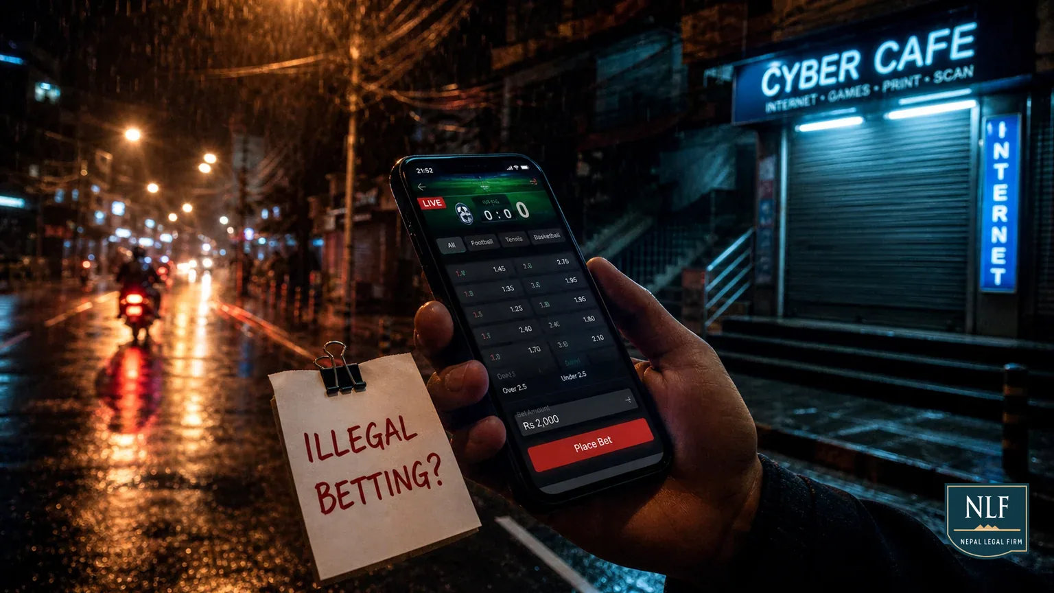 Online Gambling & 1xBet Laws in Nepal: The Legal Risks (2025) - Nepal Legal Firm cover image for a legal guide about Online Gambling, 1xBet Nepal, Crypto Law.